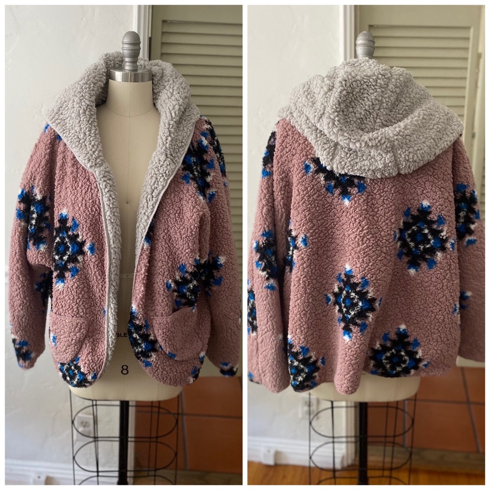 Pink Fleece Jacket, L
